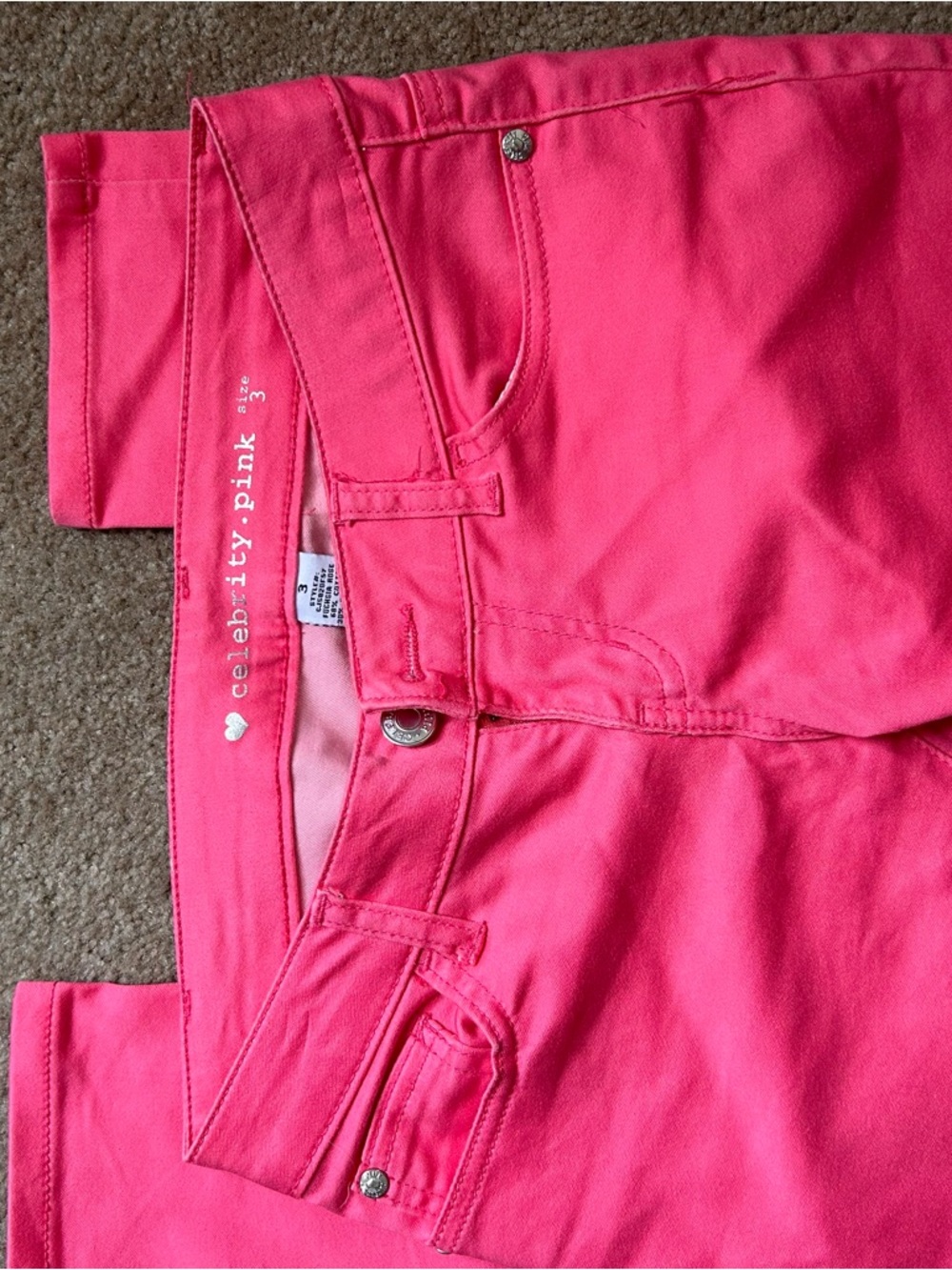 Celebrity Pink Bright Pink Women's Skinny Jeggings